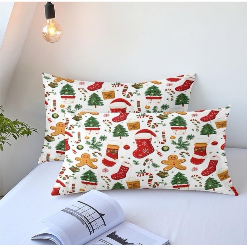 Christmas Duvet Cover Full Size Set - Extra Soft Full Duvet Cover with 2 Pillow - Picture 5 of 12